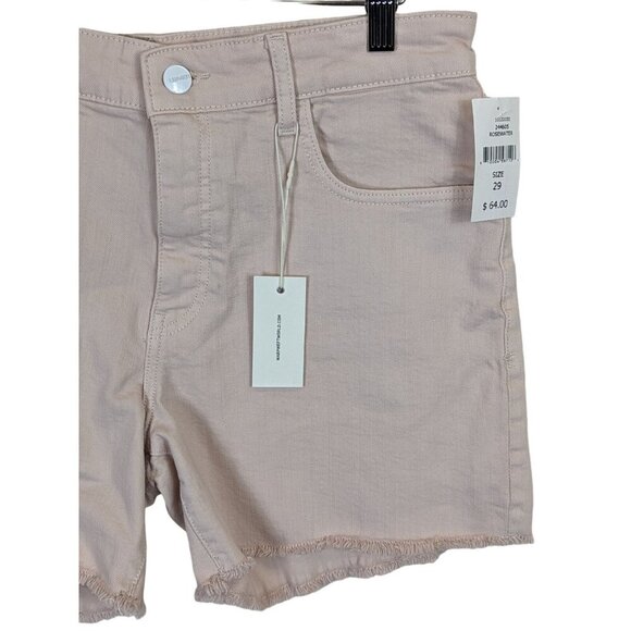 Warp + Weft Jean Shorts Women size 8/29 High Rise Pink Denim Rosewater Western - Picture 2 of 15